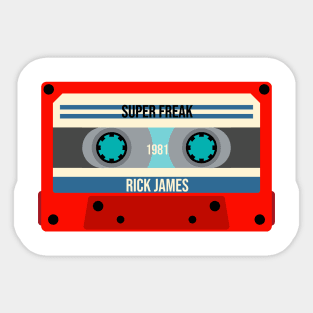 Rick James Classic Cassette Tape Sticker